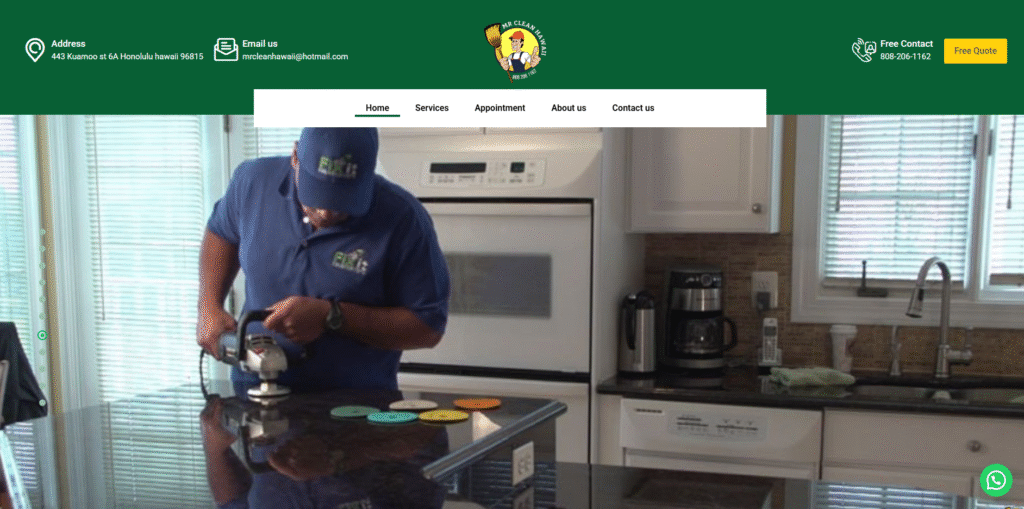 mrcleanhawaii wordpress project - devtonic